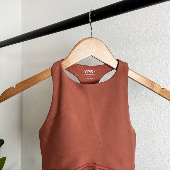 NWT Abercrombie & Fitch YPB SculptLux High Neck Corset Slim Tank Size XXS - Picture 3 of 12